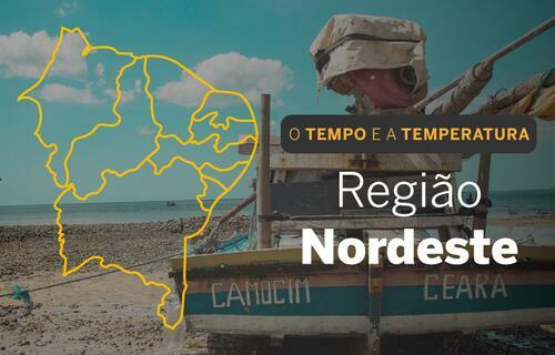 PREVISÃO DO TEMPO: Nordeste terá muitas nuvens com pancadas de chuva isoladas, nesta terça-feira (4)