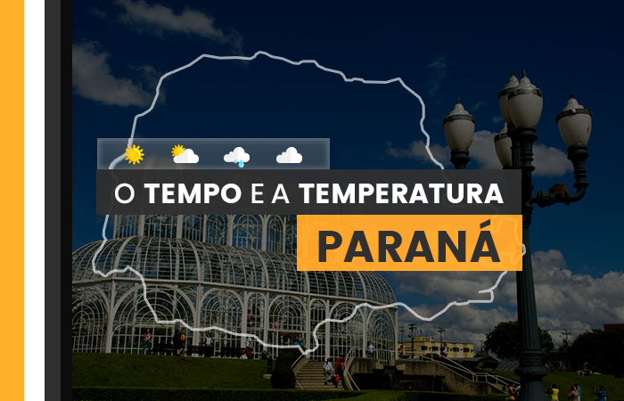 PREVISÃO DO TEMPO: chuva isolada em boa parte do Paraná nesta sexta-feira (16)
