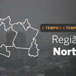 PREVISÃO DO TEMPO: domingo (19) com pancadas de chuva no Amapá e Roraima