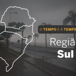 PREVISÃO DO TEMPO: quarta-feira (1°) com alerta para chuvas intensas no Sul