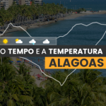 PREVISÃO DO TEMPO: quarta-feira (29) com alerta de acumulado de chuva em Alagoas