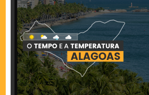 PREVISÃO DO TEMPO: quarta-feira (29) com alerta de acumulado de chuva em Alagoas