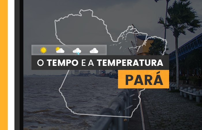 PREVISÃO DO TEMPO: quarta-feira (29) com alerta para chuvas no Pará