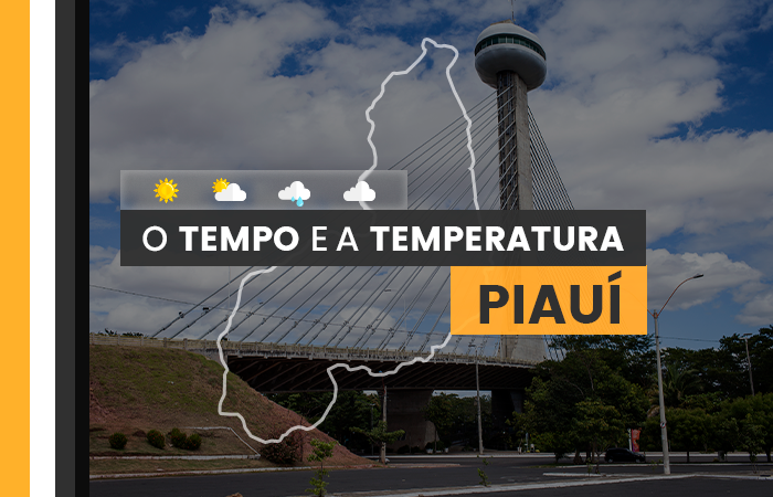 PREVISÃO DO TEMPO: quarta-feira (29) com chuvas no norte do Piauí