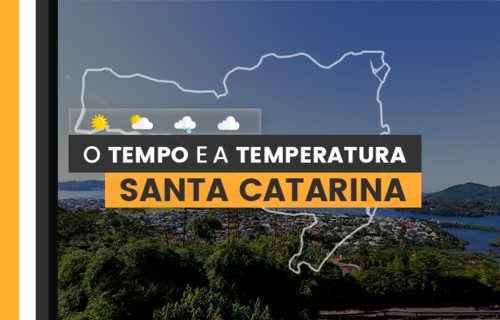 PREVISÃO DO TEMPO: quarta-feira (29) com temperatura mínima de 4°C em Santa Catarina