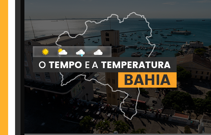 PREVISÃO DO TEMPO: quarta-feira (31) com tempo encoberto na Bahia