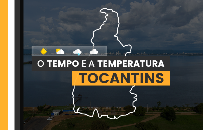 PREVISÃO DO TEMPO: quinta-feira (1°) com chuva forte em Tocantins