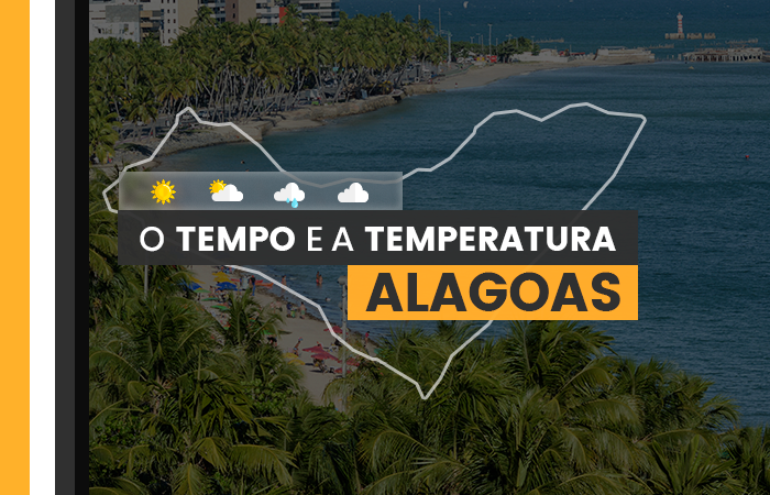 PREVISÃO DO TEMPO: quinta-feira (1°) com muitas nuvens em Alagoas