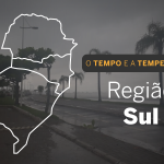 PREVISÃO DO TEMPO: sábado (27) chuvoso na região Sul