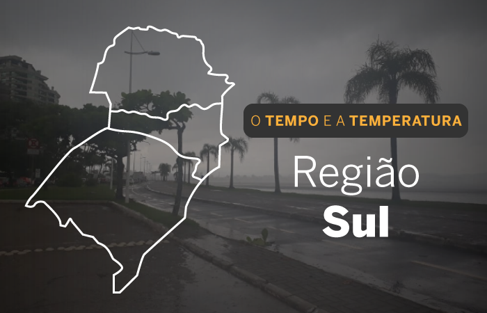 PREVISÃO DO TEMPO: sábado (27) chuvoso na região Sul