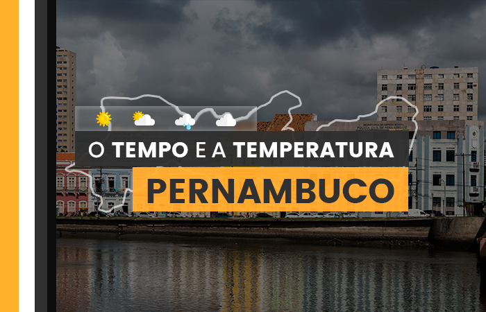 PREVISÃO DO TEMPO: terça-feira (20) chuvosa em Pernambuco