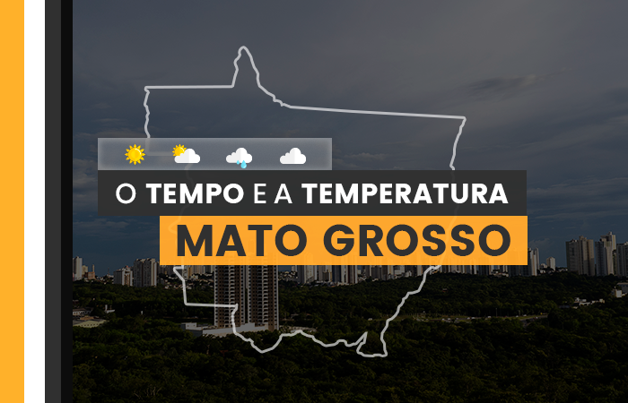 PREVISÃO DO TEMPO: terça-feira (30) com alerta para chuva no Mato Grosso