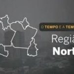 PREVISÃO DO TEMPO: Quinta-feira (25) com chance de chuva em grande parte da região Norte