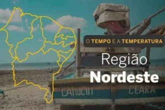 PREVISÃO DO TEMPO: quinta-feira (25) com poucas nuvens em boa parte do Nordeste